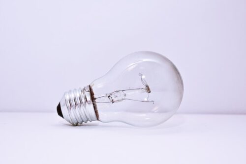 A close up of a lightbulb.