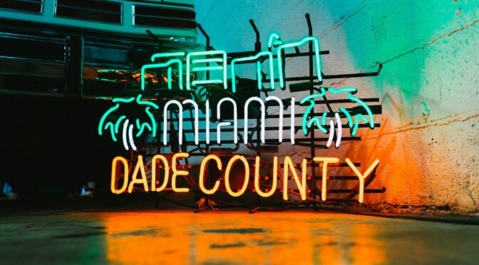 A ‘Miami-Dade County’ sign in one of the best places to call home in Miami-Dade County