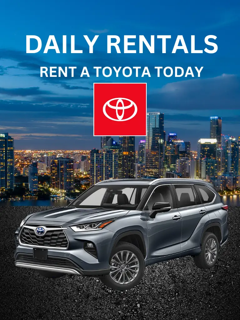 Toyota auto rental Ad